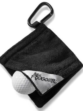 Frogger Golf Towel with Carabiner